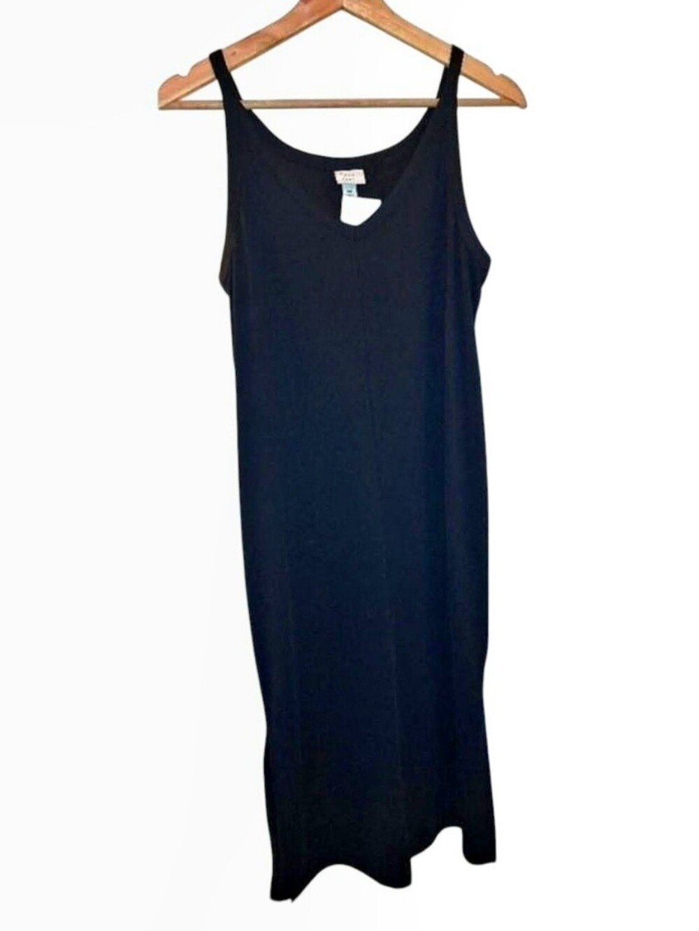 A New Day Black Slip Midi Dress